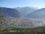Immer wieder hat man einen guten Blick auf Chur DSCN1327.JPG