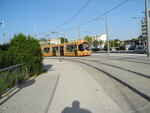 Eine der beiden Tramlinien in Montpellier DSCN0526.JPG