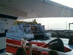 Kurzer Ausflug auf Fuerteventura. Mit der Fähre von Playa Blanca nach Corralejo. Das Velo durfte gratis mit. 20120217_001.jpg